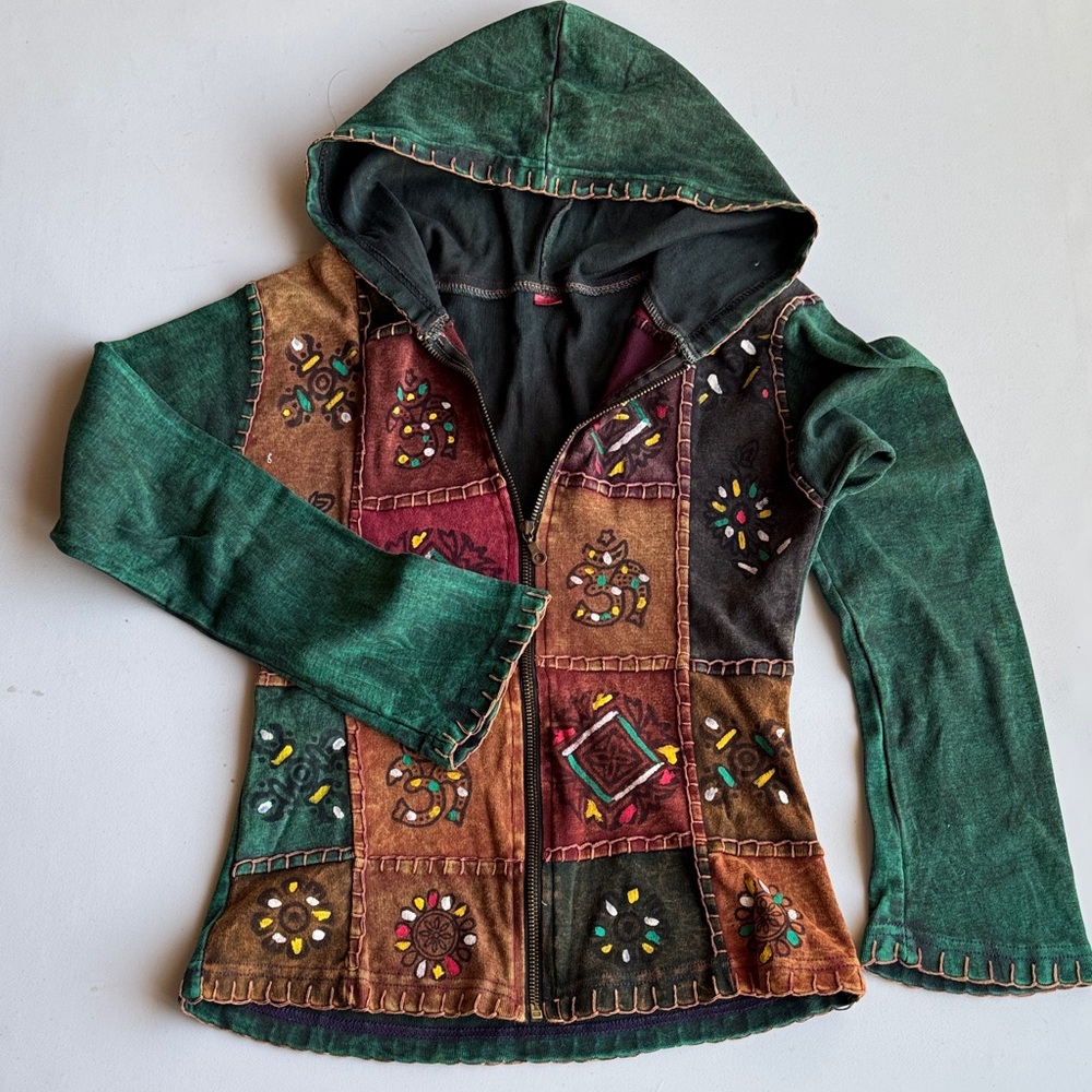 Colorful Patchwork Hoodie